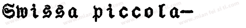 Swissa piccola字体转换